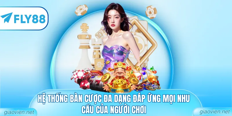 Hệ thống các sảnh cược đa dạng đáp ứng mọi nhu cầu của người chơi