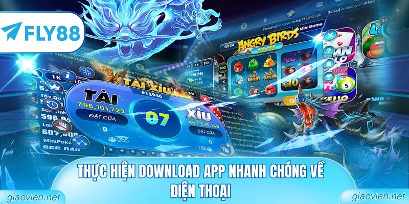 Thực hiện download app nhanh chóng về điện thoại