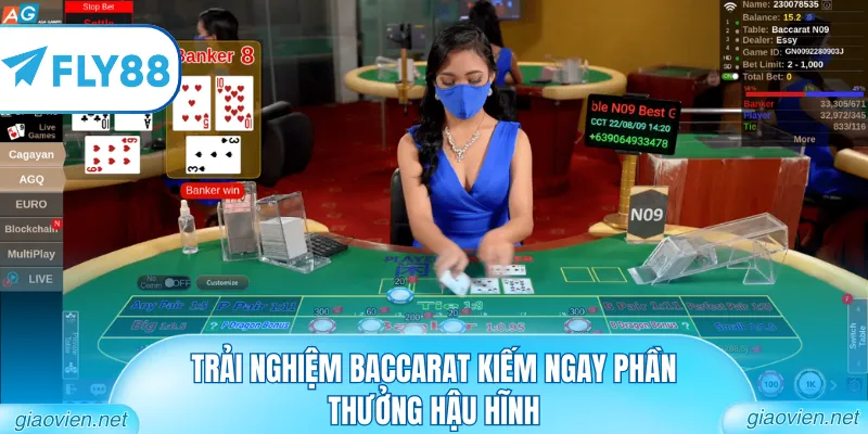 Trải nghiệm Baccarat kiếm ngay phần thưởng hậu hĩnh