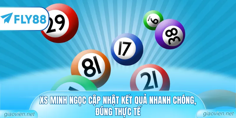 XS Minh Ngọc cập nhật kết quả nhanh chóng, đúng thực tế